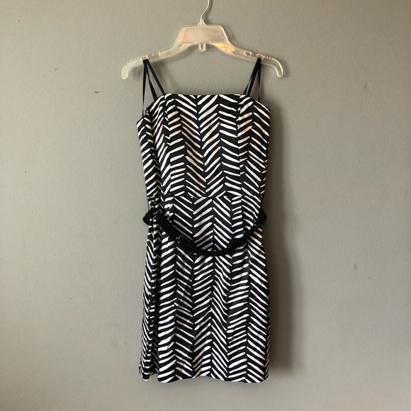 NWT! BCBGeneration Black and White Strapless Dress - Picture 2 of 8